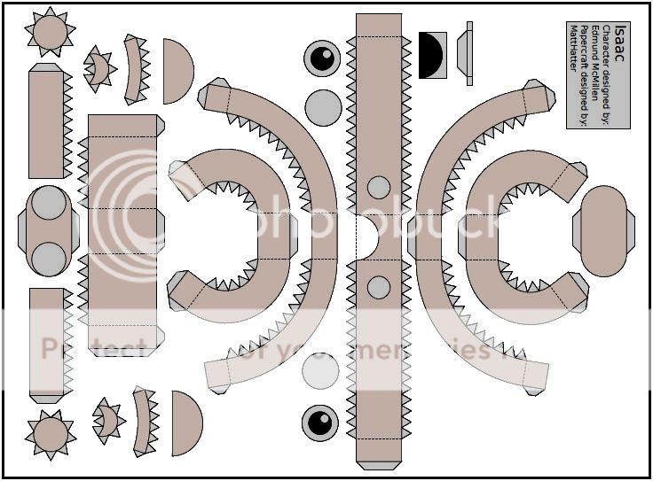 PAPERMAU The Binding of Isaac Isaac The Kid Paper Toy by Matt Heyro0